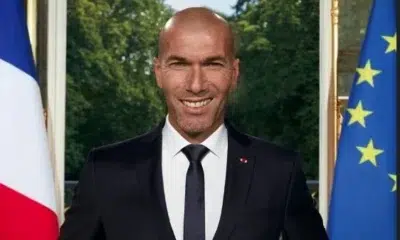 Zinedine Zidane en costume présidentiel
